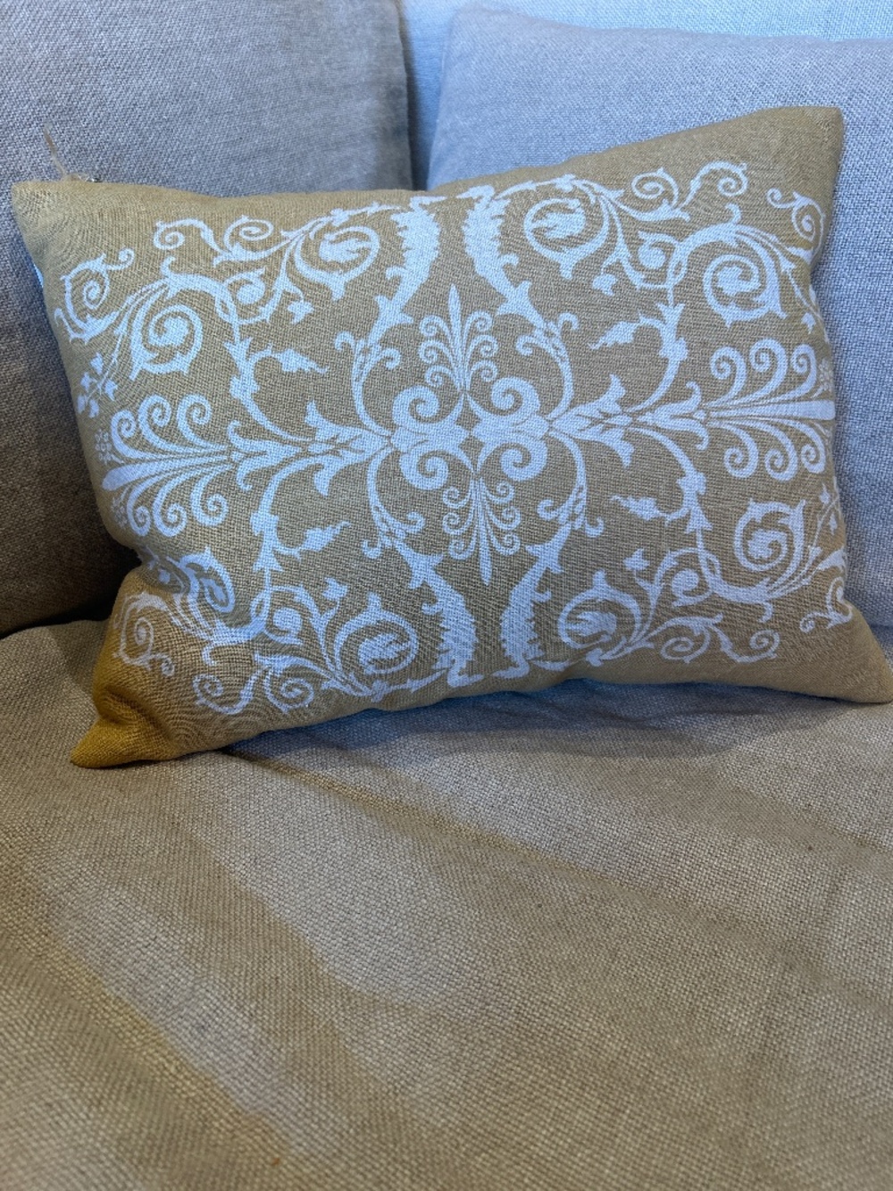 Tuscan scroll pillow by Villa